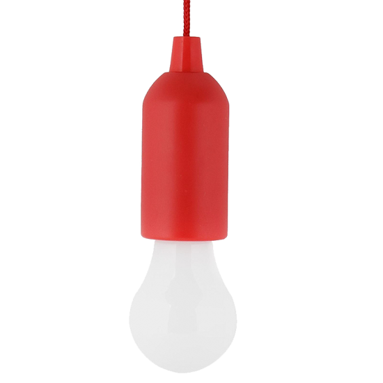 E-6621 BULB SHAPE PULL LIGHT 1W RED E-6621 BULB SHAPE PULL LIGHT 1W RED