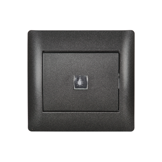 INTRERUPATOR CU REVENIRE RHYME NEGRU METALIC INTRERUPATOR CU REVENIRE RHYME NEGRU METALIC