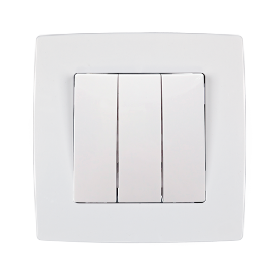 CITY THREE BUTTONS ONE WAY SWITCH WHITE CITY THREE BUTTONS ONE WAY SWITCH WHITE