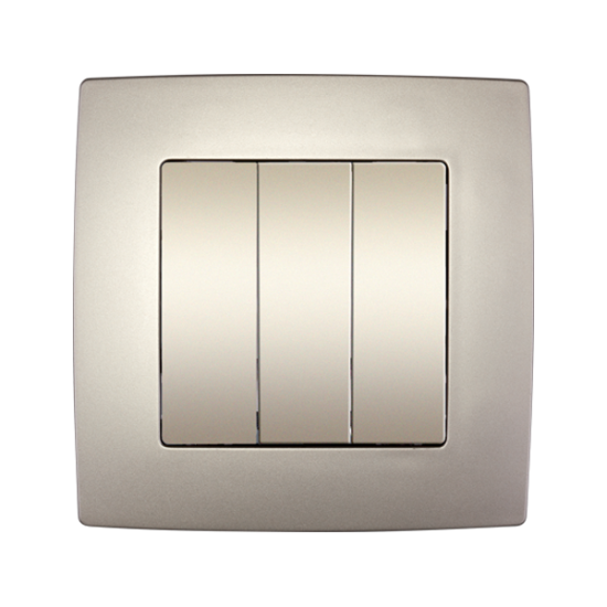 CITY THREE BUTTONS ONE WAY SWITCH CHAMPAGNE METALL CITY THREE BUTTONS ONE WAY SWITCH CHAMPAGNE METALL