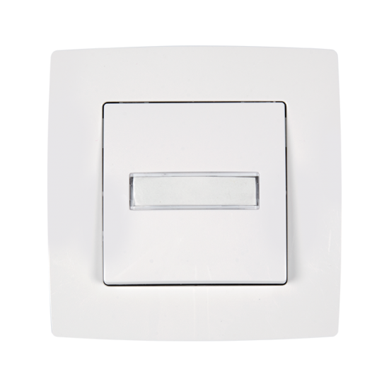 CITY INTRERUPATOR SONERIE CU LED ALB METALIC CITY INTRERUPATOR SONERIE CU LED ALB METALIC