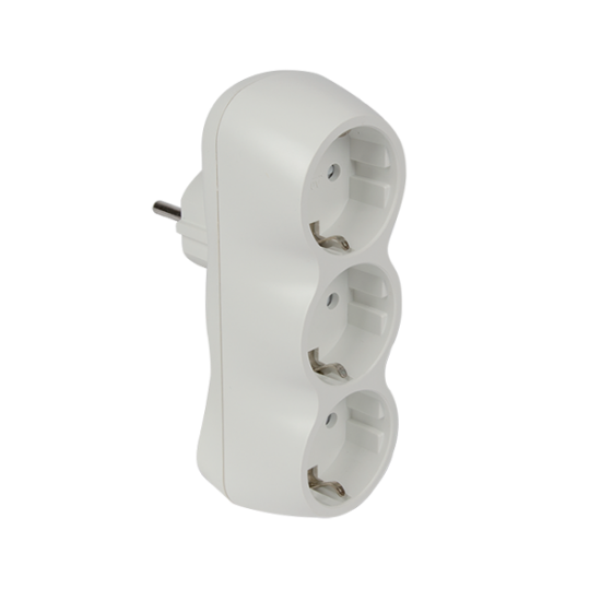 ADAPTOR TRIPLU ALB ADAPTOR TRIPLU ALB