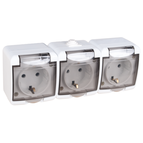 PRIZA TRIPLA ETANS – CAPAC TRANSPARENT PRIZA TRIPLA ETANS – CAPAC TRANSPARENT