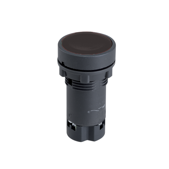 BUTON NEGRU CU REVENIRE EL-EA25 1NO+1NC BUTON NEGRU CU REVENIRE EL-EA25 1NO+1NC