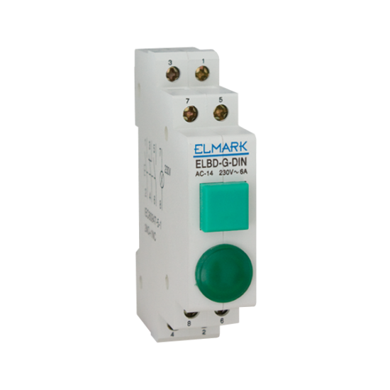 BUTON+LAMPA ELBD-R-DIN 1NO+2NC ROSU 230V BUTON+LAMPA ELBD-R-DIN 1NO+2NC ROSU 230V
