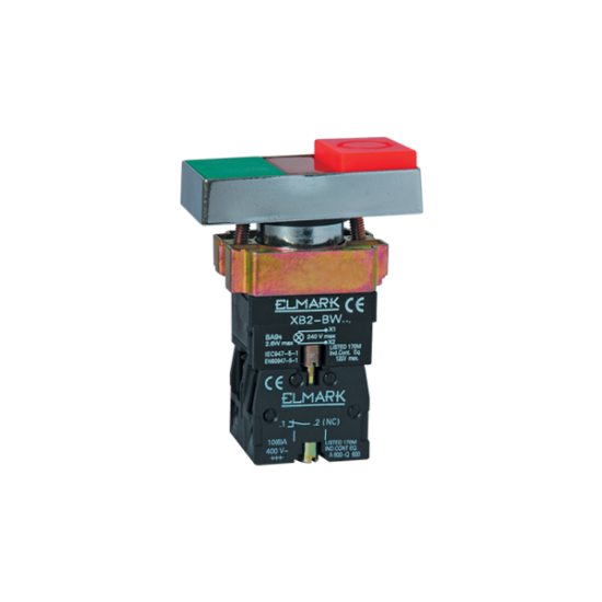 BUTON DUBLU BW 8475 230 1NO+1NC ROSU SI VERDE+INDICATOR CU LED BUTON DUBLU BW 8475 230 1NO+1NC ROSU SI VERDE+INDICATOR CU LED