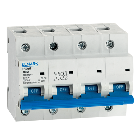 SIGURANTA C100M 10KA 4P 80A CURBA B