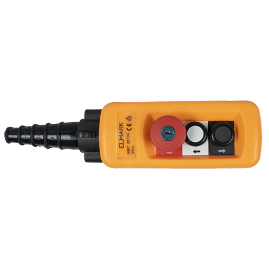 DISPOZITIV DE COMANDA 2 BUTOANE+AVARIE+CHEIE MBP-A2813К 1NO+1NC