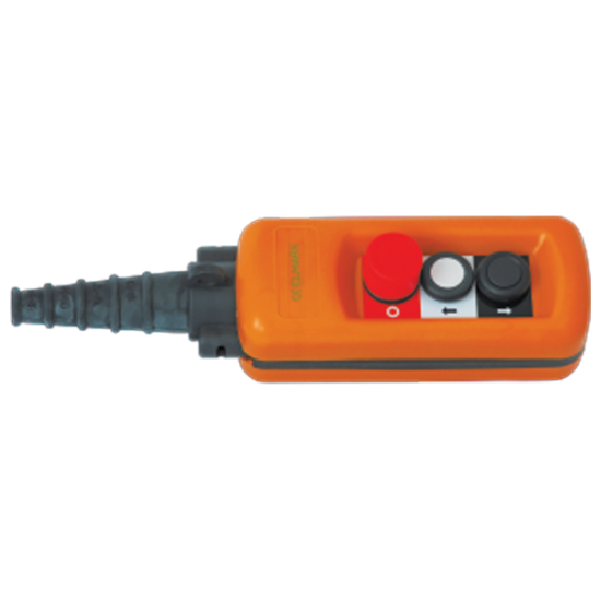 DISPOZITIV DE COMANDA 2 BUTOANE+AVARIE MBP-A2913 1NO+1NC