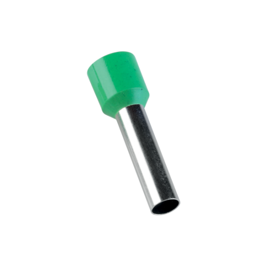 PINI TERMINALI IZOLATI E 10-18/VERDE INCHIS (100 bucati/set)