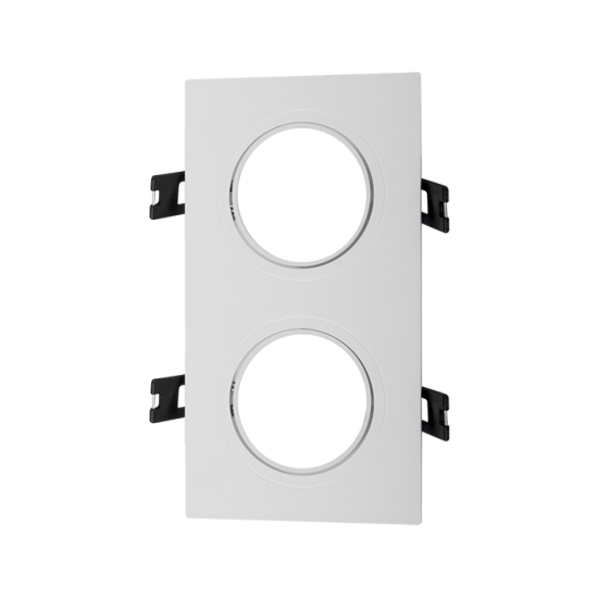 Square. Plastic downlight white double 93x173 Square. Plastic downlight white double 93x173