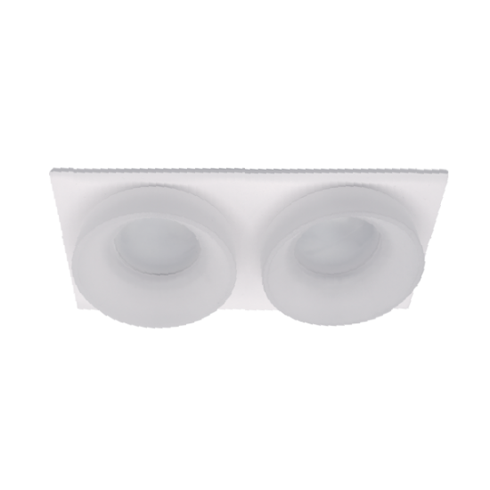 SA-045/2 DOUBLE DOWNLIGHT SQUARE WHITE/WHITE SA-045/2 DOUBLE DOWNLIGHT SQUARE WHITE/WHITE