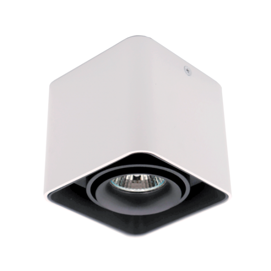 DL-044 SQUARE SINGLE DOWNLIGHT SURFACE BLACK/WHITE DL-044 SQUARE SINGLE DOWNLIGHT SURFACE BLACK/WHITE