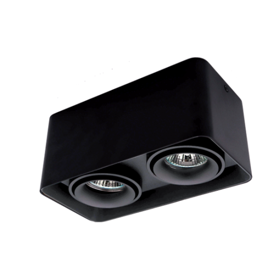 DL-044 SQUARE DOUBLE DOWNLIGHT SURFACE BLACK DL-044 SQUARE DOUBLE DOWNLIGHT SURFACE BLACK