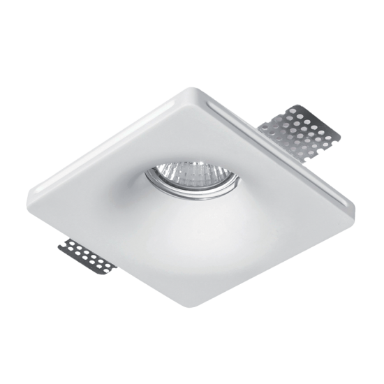 SPOT PATRAT GHIPS GU10 120X120 ALB SPOT PATRAT GHIPS GU10 120X120 ALB