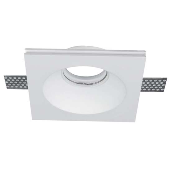 SPOT PATRAT GHIPS GU10 120X120 ALB SPOT PATRAT GHIPS GU10 120X120 ALB