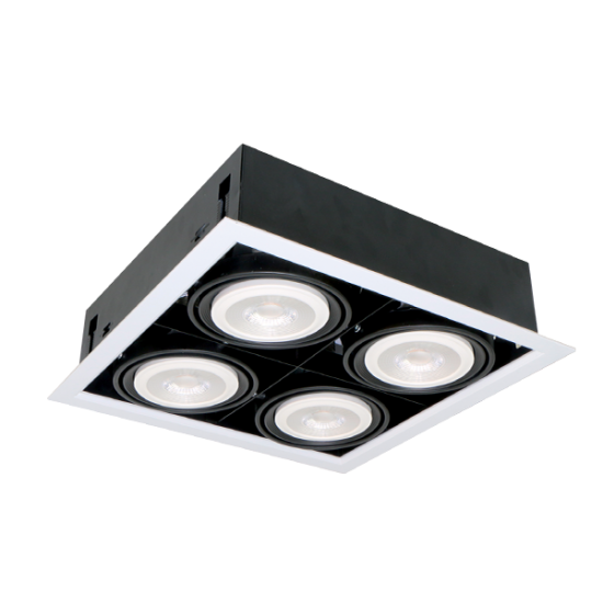 PROIECTOR CU LED QUAD412 12W 4XE27 4000K ALB PROIECTOR CU LED QUAD412 12W 4XE27 4000K ALB