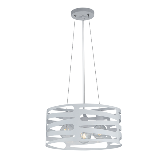 CANDELABRU HELIX 3XE27 ALB D400mm CANDELABRU HELIX 3XE27 ALB D400mm