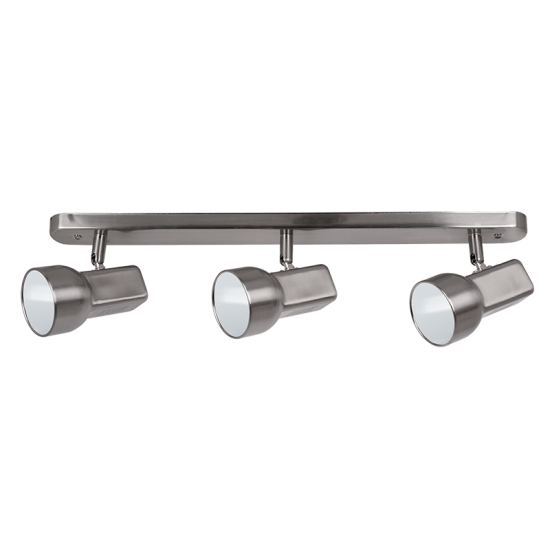SPOT JIM 3XE27 NICHEL SATINAT L560mm SPOT JIM 3XE27 NICHEL SATINAT L560mm