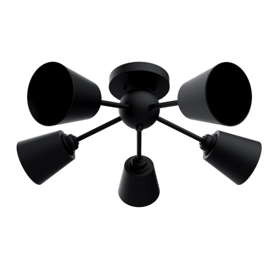 JUDY CEILING LAMP 5xE27 BLACK JUDY CEILING LAMP 5xE27 BLACK