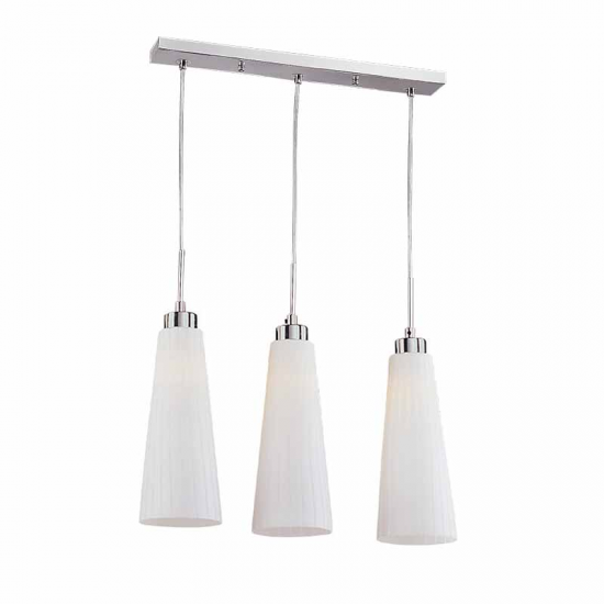 CANDELABRU KAREN  3XE27 NICHEL SATINAT L500XH800mm
