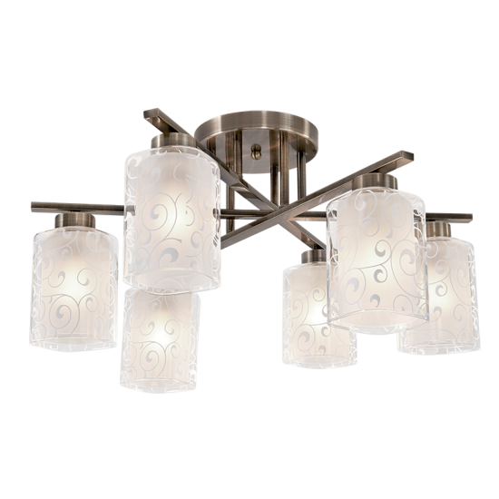 CANDELABRU LEXI 6XE27 AURIU ANTIC CANDELABRU LEXI 6XE27 AURIU ANTIC