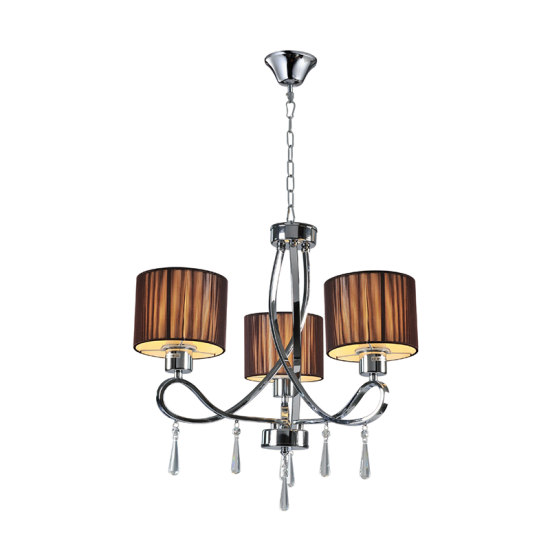 CANDELABRU LILLY 3XE27 CROM D550X540mm CANDELABRU LILLY 3XE27 CROM D550X540mm