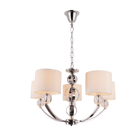 CANDELABRU MAYA 5XE27 CROM D600XH400mm CANDELABRU MAYA 5XE27 CROM D600XH400mm
