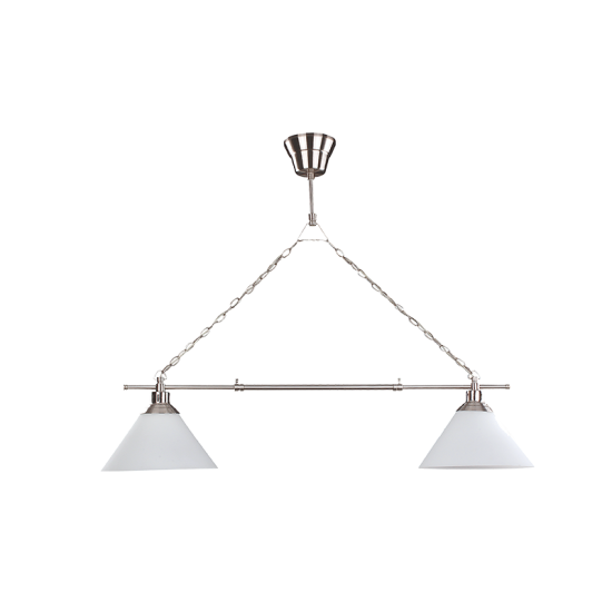 CANDELABRU MOLLY  2XE27 NICHEL SATINAT