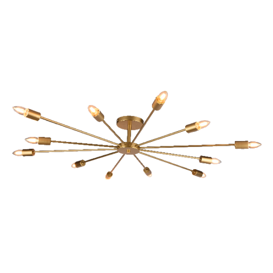 ROXI CEILING LAMP 12xE27 GOLD ROXI CEILING LAMP 12xE27 GOLD