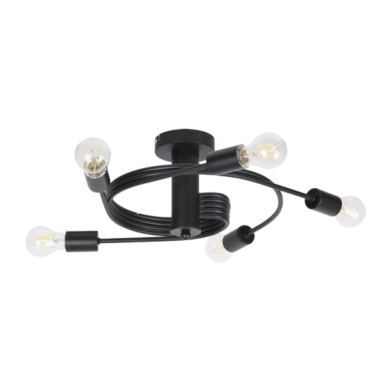 TWIST SPOT 5xE27 NEGRU TWIST SPOT 5xE27 NEGRU