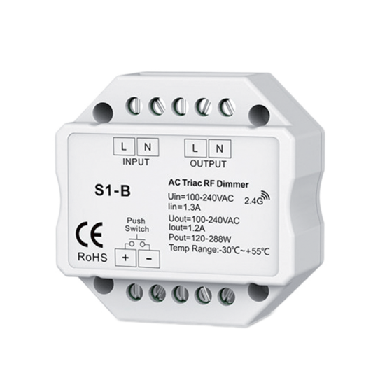 VARIATOR SMART RF 1-CANAL TRIAC (MONTAJ IN CASETA) VARIATOR SMART RF 1-CANAL TRIAC (MONTAJ IN CASETA)