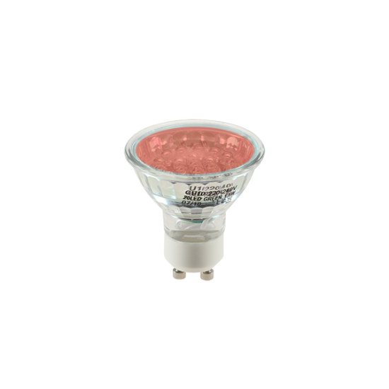 Bec cu leduri LED20 GU10,1.5W,230V lumina rosie Bec cu leduri LED20 GU10,1.5W,230V lumina rosie