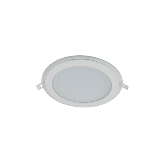 LED PANEL DE STICLA ROTUND 18W 2700K-3000K ALB Ф200MM  