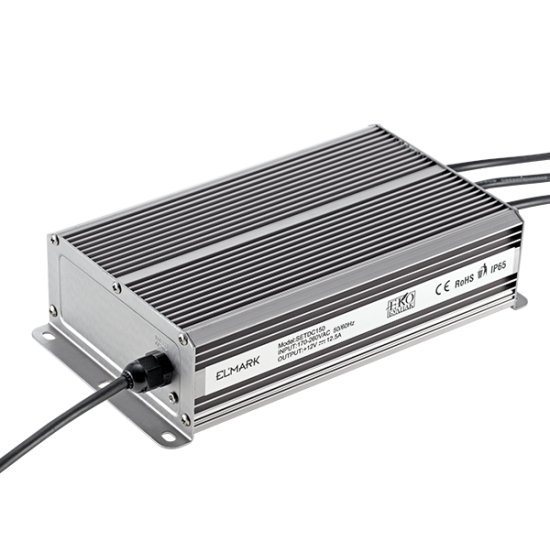 TRANSFORMATOR PENTRU BANDA LED SETDC150I 150W 230AC/12VDC IP67 TRANSFORMATOR PENTRU BANDA LED SETDC150I 150W 230AC/12VDC IP67