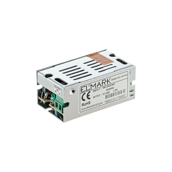 TRANSFORMATOR PENTRU BANDA LED SETDC15 15W 230AC/12VDC IP20 TRANSFORMATOR PENTRU BANDA LED SETDC15 15W 230AC/12VDC IP20