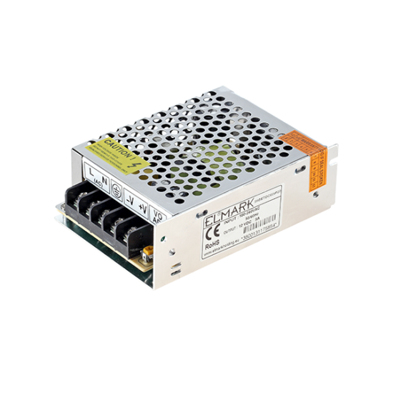 TRANSFORMATOR PENTRU BANDA LED SETDC60 60W 230AC/12VDC IP20 TRANSFORMATOR PENTRU BANDA LED SETDC60 60W 230AC/12VDC IP20