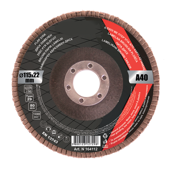 DISC LAMELAR 125MM A-120 DISC LAMELAR 125MM A-120