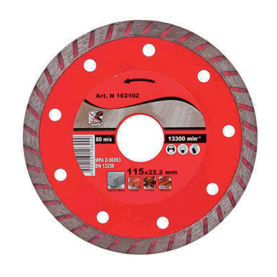 DIAMOND CUTTING DISC TURBO 115x22.2mm DIAMOND CUTTING DISC TURBO 115x22.2mm